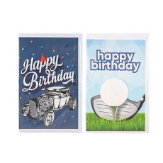 Birthday Greeting Card & Envelope - Male